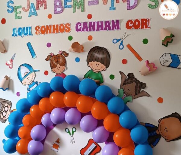 Painel de Boas-Vindas Arco-Íris - Imagem 9
