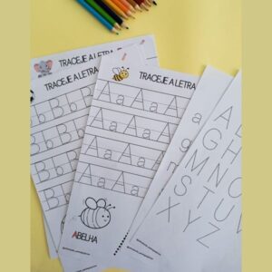 Atividade de Caligrafia – Letras de Forma Maiúsculas e Minúsculas