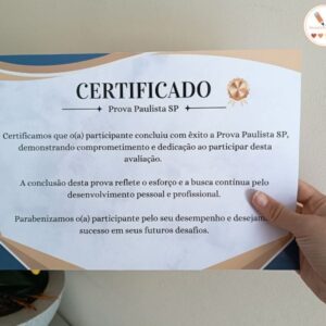 Certificado Prova Paulista