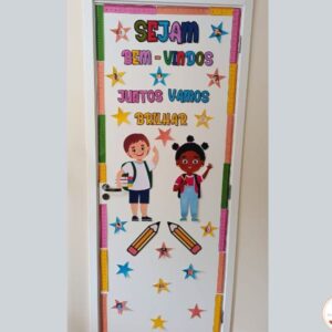 Decoração de Porta - Juntos Vamos Brilhar
