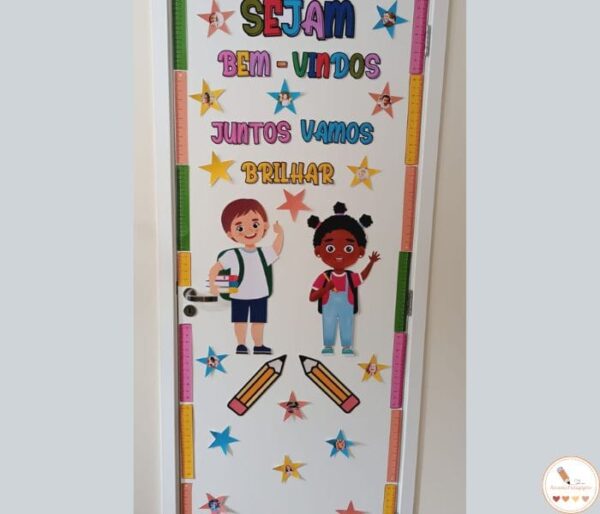 Decoração de Porta - Juntos Vamos Brilhar - Imagem 4