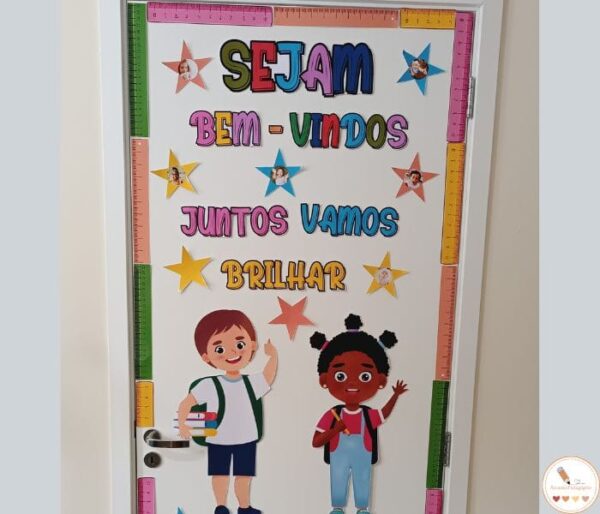 Decoração de Porta - Juntos Vamos Brilhar - Imagem 2