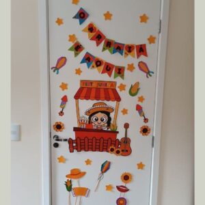 Decoração de Porta Junina