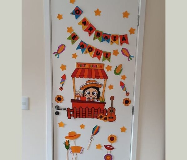 Decoração de Porta Junina