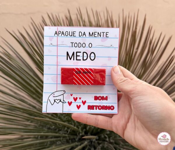 Lembrancinha Apague da mente todo o medo - Flork - Imagem 2