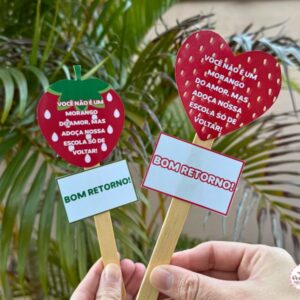 Lembrancinha Morango do Amor - Bom Retorno