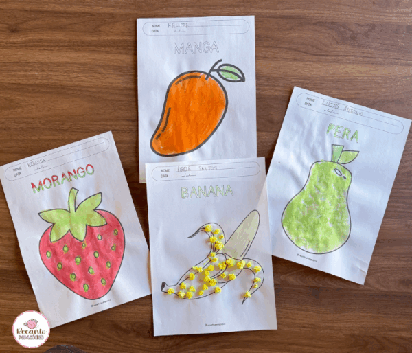 Atividade - Frutas para Colorir