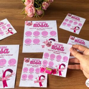Cartão Autoexame - Outubro Rosa