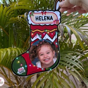 Lembrancinha - Meia e Árvore Natalina