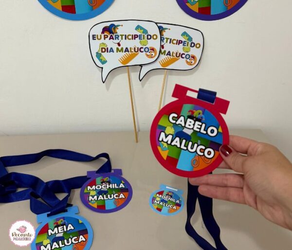 Kit Medalhas e Plaquinhas – Cabelo Maluco