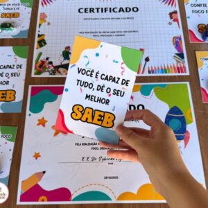 Certificado e Cartão Mimo - SAEB