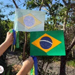 Atividade Palitoche - Bandeira do Brasil