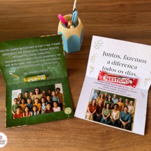 Cartão Lembrança de Encerramento – Equipe  Alunos