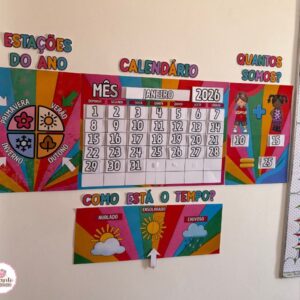 Combo Painéis Interativos – Calendário, Quantos Somos, Clima e Estações