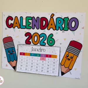 Calendário de Parede - Tema Cores