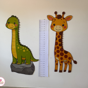 Kit Régua Medidora – Dinossauro e Girafa