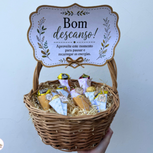 Cesta Bom Descanso – Lembrancinha para Recesso e Férias